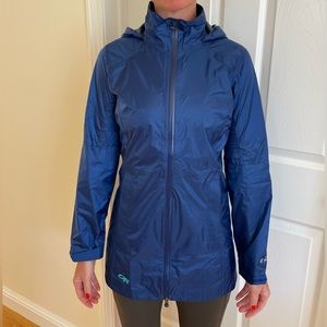 Outdoor Research windstopper jacket, women’s size XS, blue